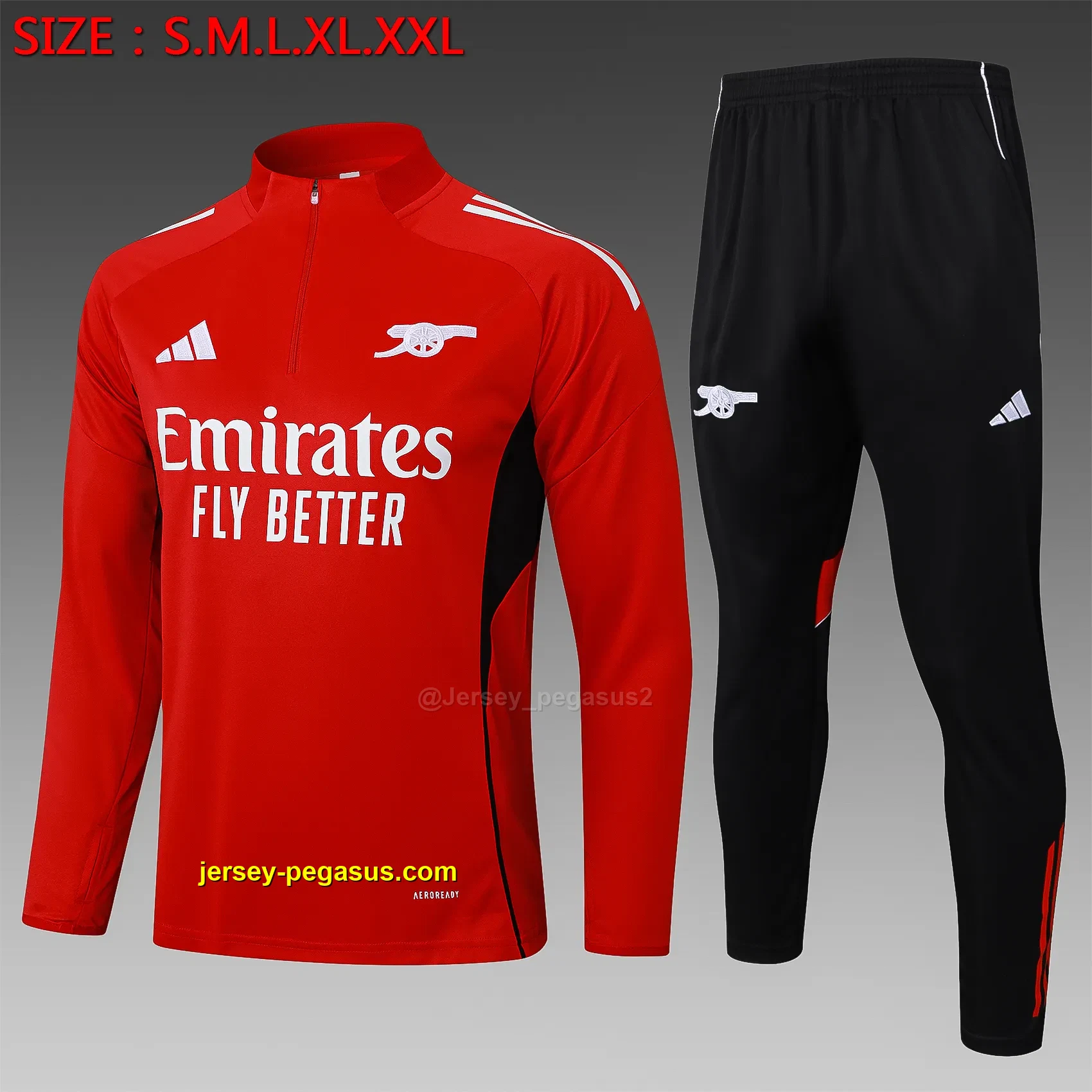2526 half pull Arsenal red-Arsenal 2526 half pull Arsenal red-Arsenal