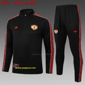 2526 half pull Manchester United black retro version-Manchester United