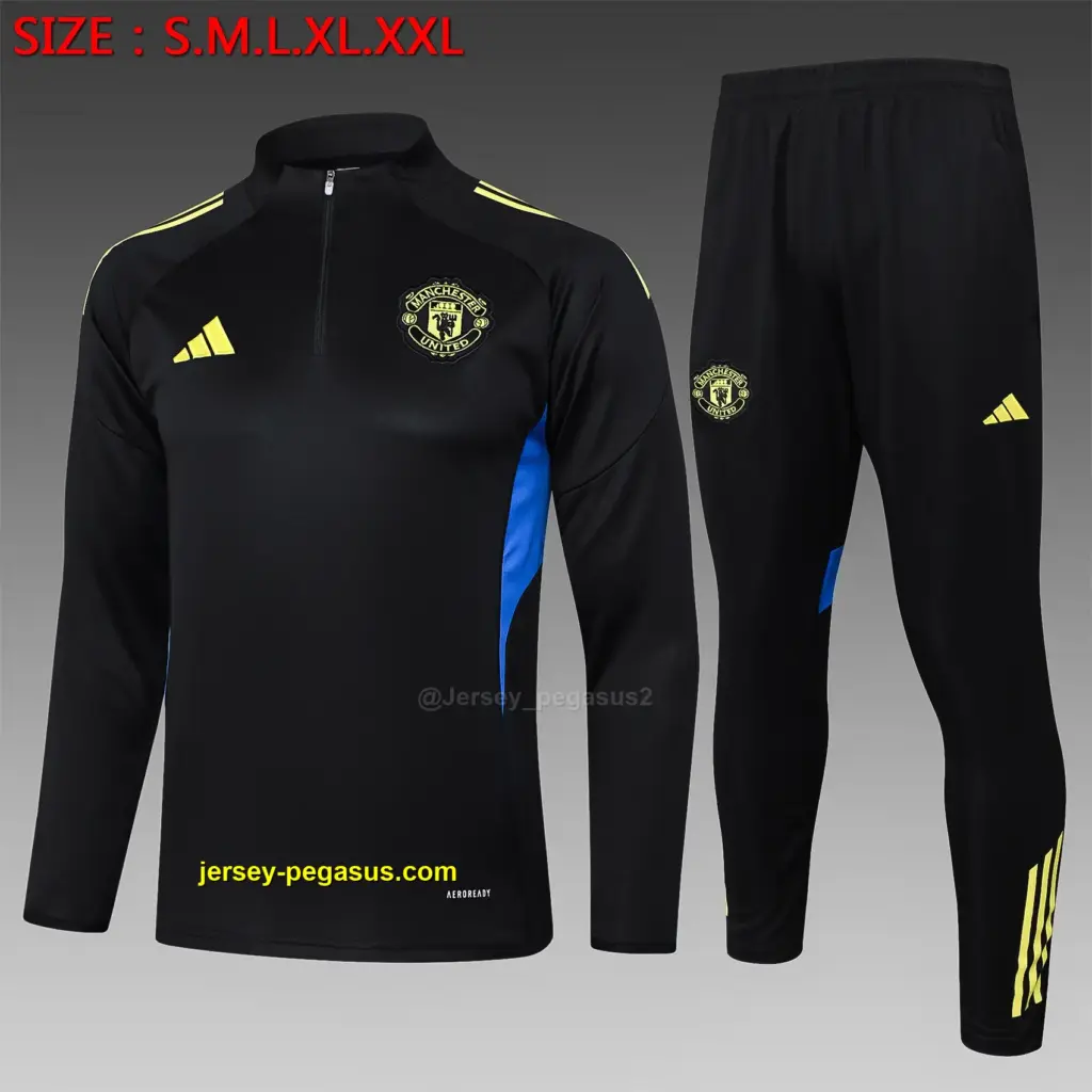 2526 half pull Manchester United black-Manchester United
