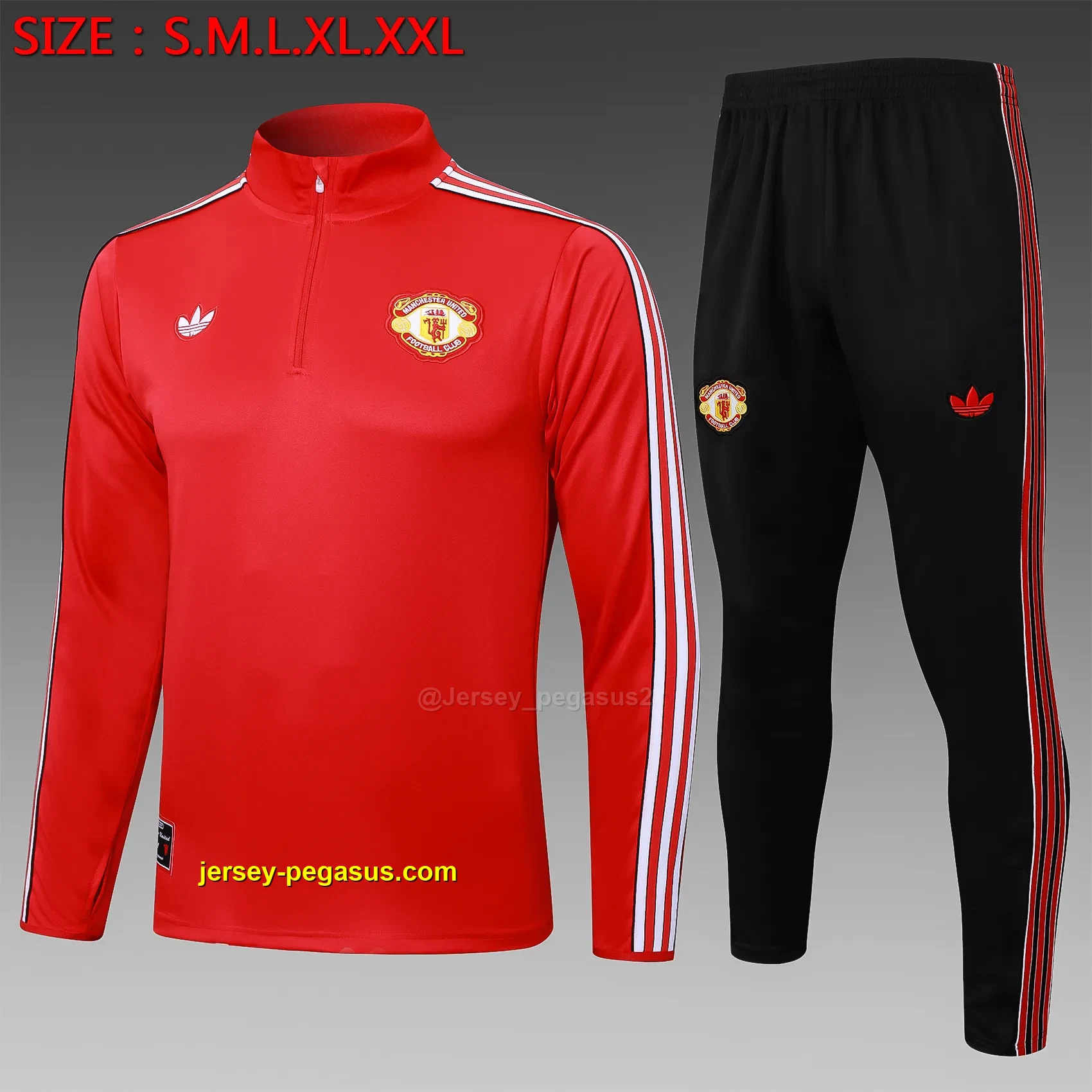 2526 half pull Manchester United red retro version-Manchester United 2526 half pull Manchester United red retro version-Manchester United