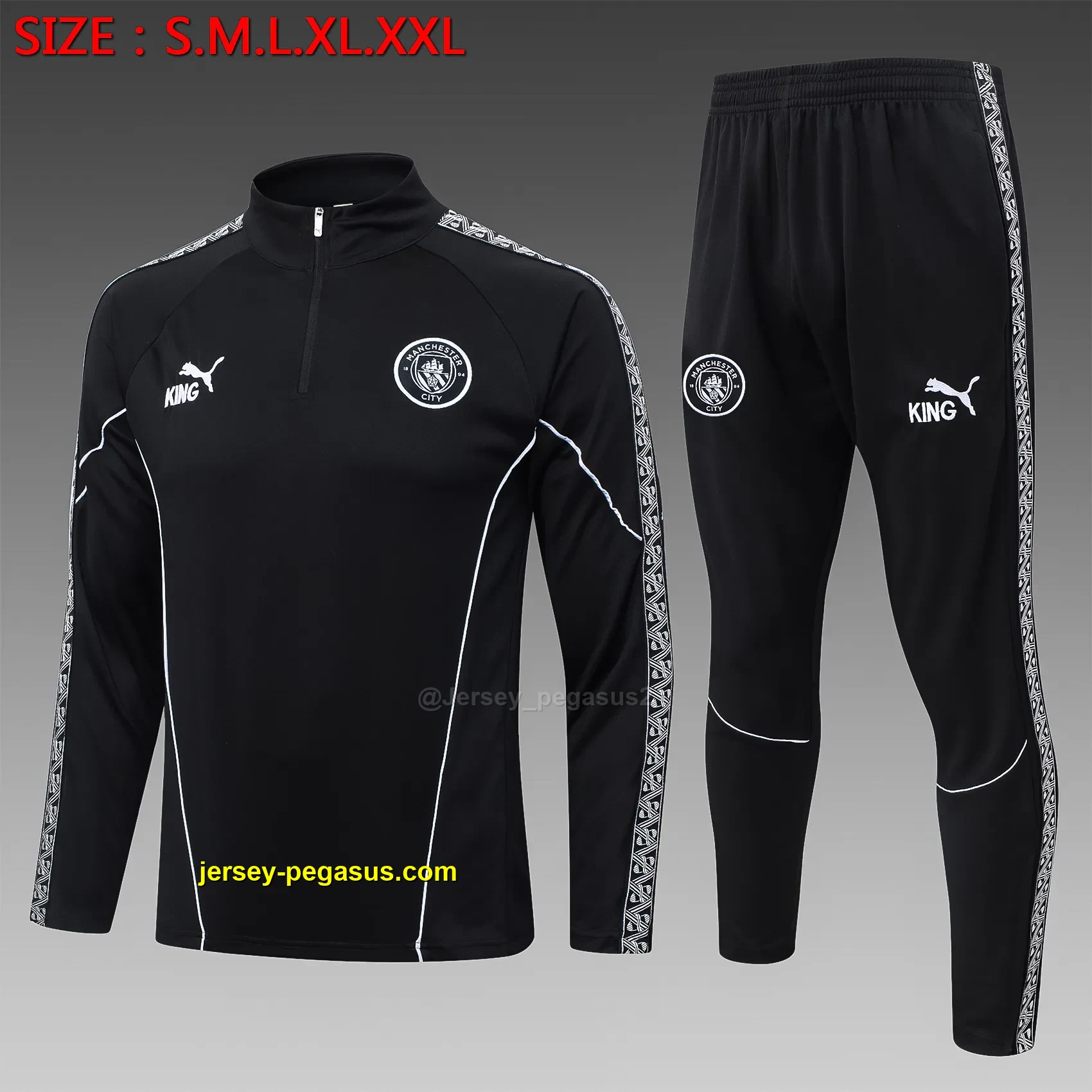 2526 half-Raman City black (ribbon style)-Manchester City 2526 half-Raman City black (ribbon style)-Manchester City