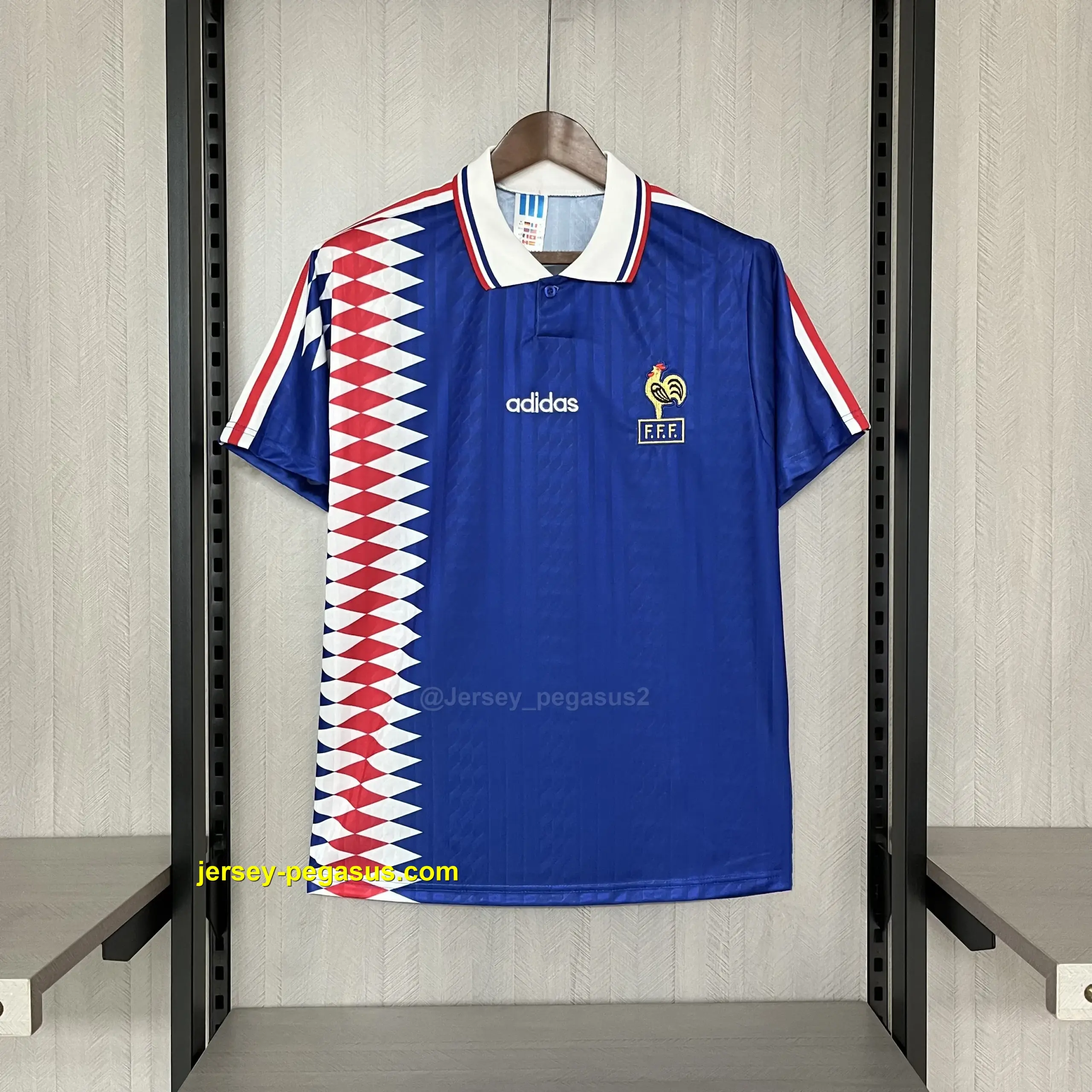 Retro France 1994-95 home jersey Retro France 1994-95 home jersey