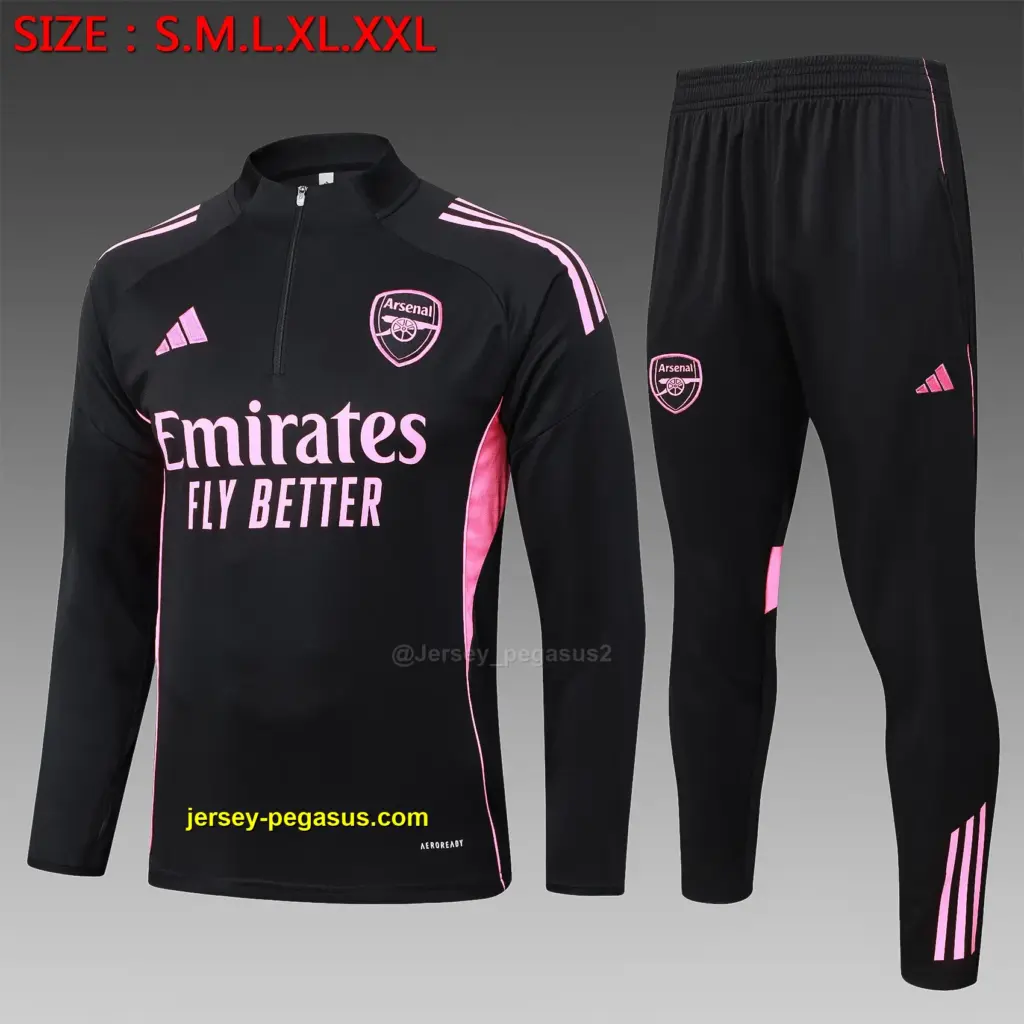 2526 half-pull Arsenal black (pink ad)-Arsenal