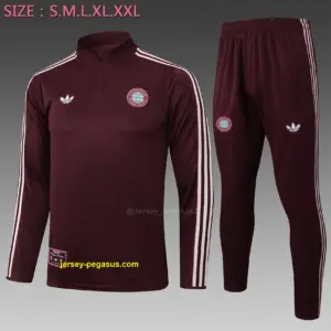 2526 half-pull Bayern deep claret retro version-Bayern Munich