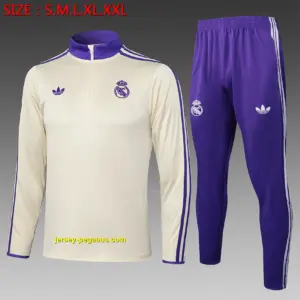 2526 half-pull Real Madrid apricot retro version-Real Madri