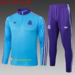 2526 half-pull Real Madrid light blue retro version-Real Madri