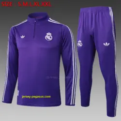 2526 half-pull Real Madrid purple retro version-Real Madri