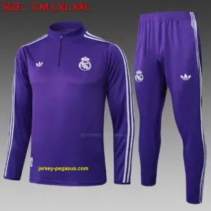 2526 half-pull Real Madrid purple retro version-Real Madri