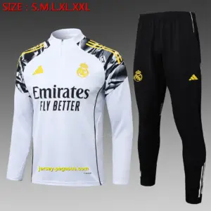 2526 half-pull Real Madrid white (shoulder inkjet)-Real Madri