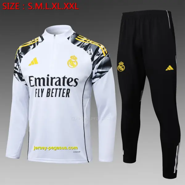 2526 half-pull Real Madrid white (shoulder inkjet)-Real Madri 2526 half-pull Real Madrid white (shoulder inkjet)-Real Madri