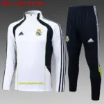 2526 half-pull Real Madrid white retro version (upper cyan color)-Real Ma