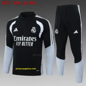 2627 Half Pull Real Madrid Black-Real Madri