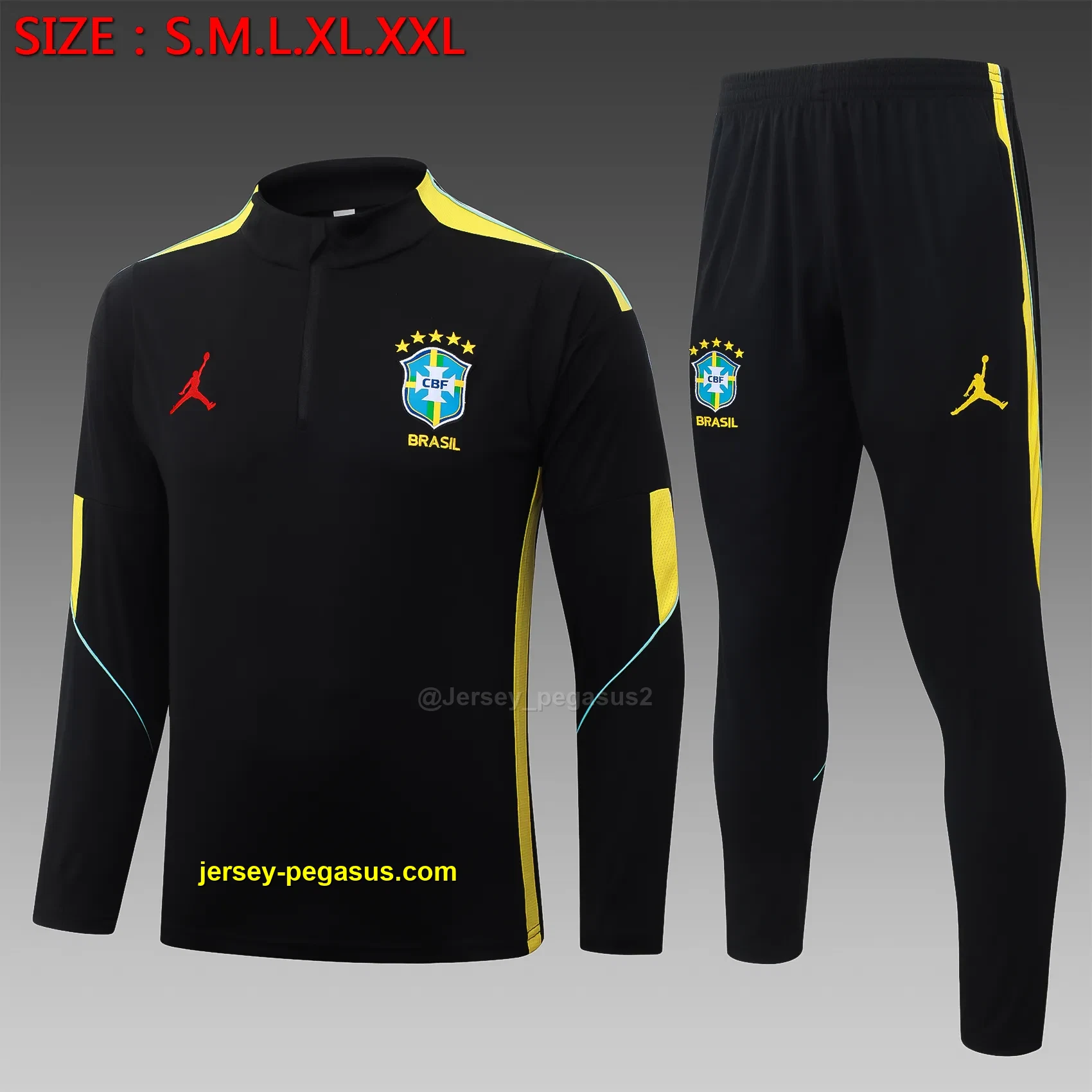 2627 Half-Latin Brazilian Black (yellow color)-Brazil 2627 Half-Latin Brazilian Black (yellow color)-Brazil