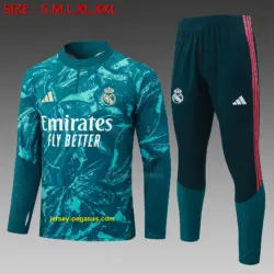 2627 half-pull Real Madrid dark green inkjet-Real Madri