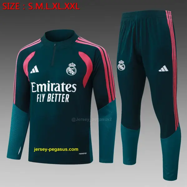 2627 half-pull Real Madrid dark green-Real Madri 2627 half-pull Real Madrid dark green-Real Madri