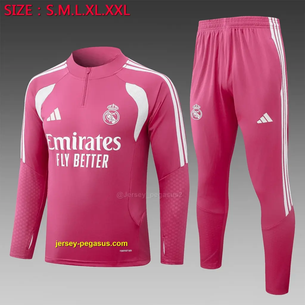 2627 half-pull Real Madrid pink-Real Madri