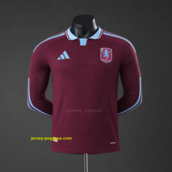 2026-2027 Aston Villa Home Player Version Long Sleeve Jersey