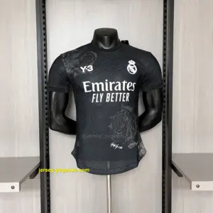 Player Edition 2024-25 Real Madrid Y3 Black Rose