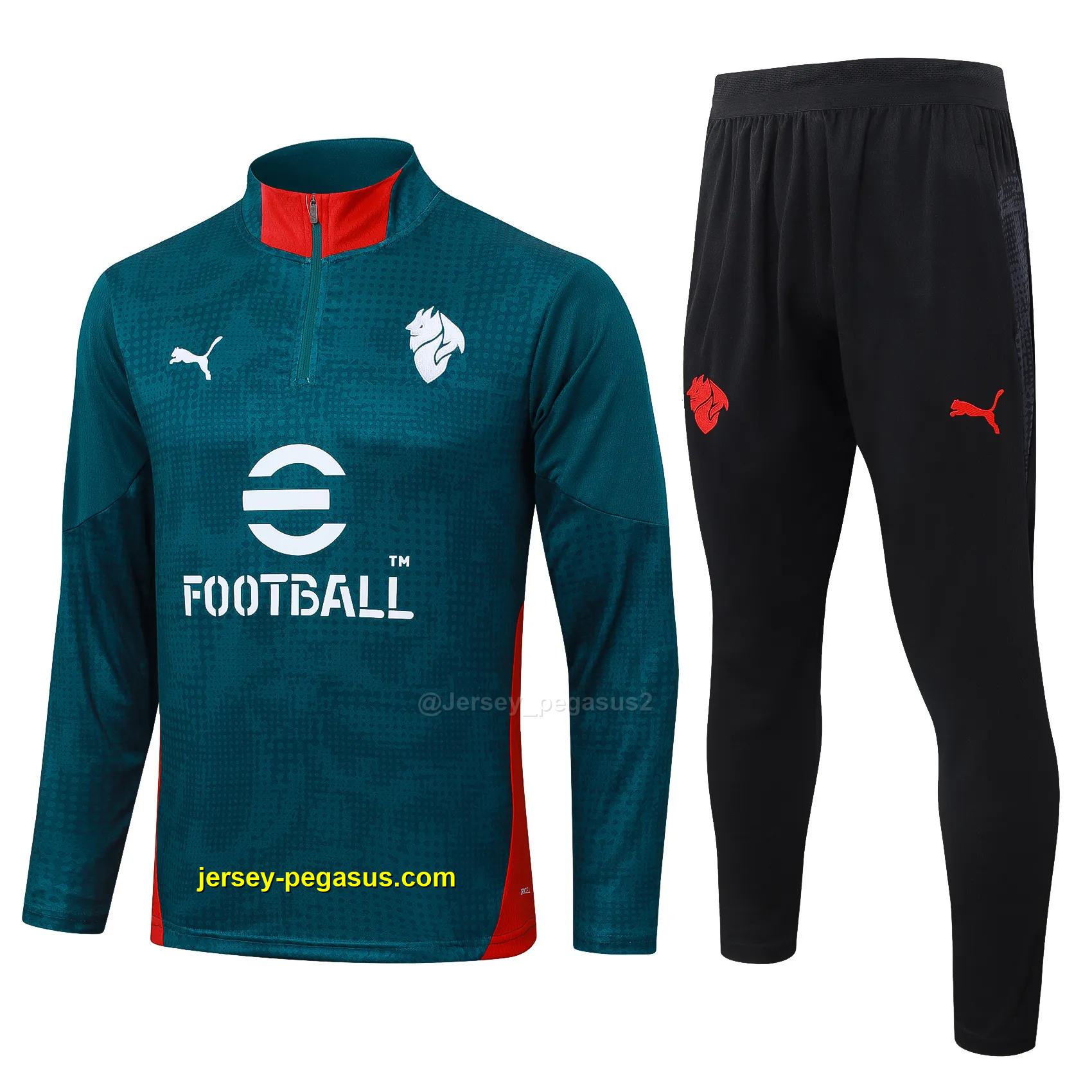 AC Milan Adult Tracksuits - Style 02 AC Milan Adult Tracksuits - Style 02