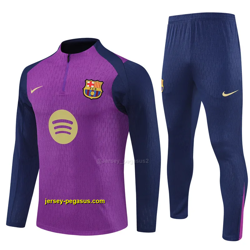Barcelona Adult Tracksuits (Player Version) - Style 04 Barcelona Adult Tracksuits (Player Version) - Style 04