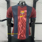 Retro 2000-01 Barcelona x Travis Scott Home Player Version Jersey