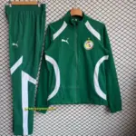 Algeria Green Full Zipper Windbreaker + Long Pants