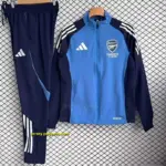 Arsenal Blue Full Zipper Windbreaker + Long Pants