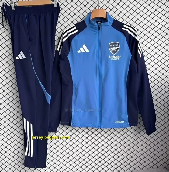 Arsenal Blue Full Zipper Windbreaker + Long Pants