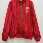 0607 Manchester United yellow and green double-sided silicone windbreaker
