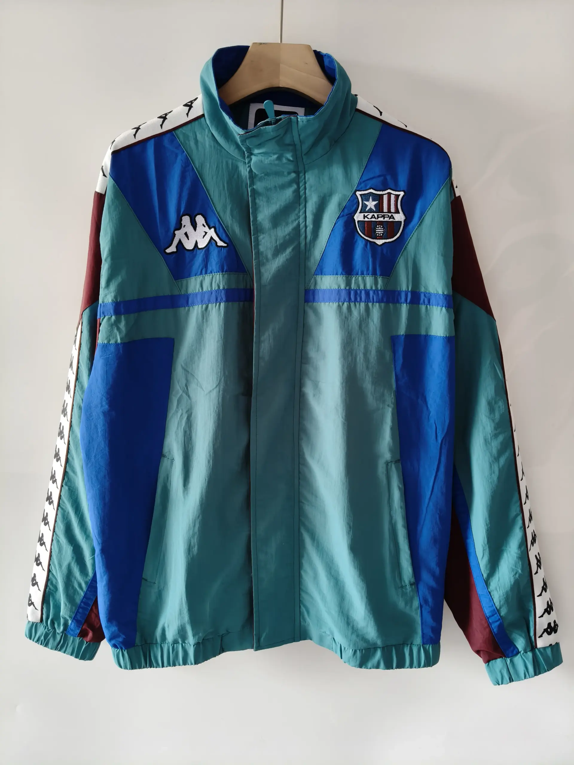 1967 Kappa commemorative blue single-sided embroidered windbreaker 1967 Kappa commemorative blue single-sided embroidered windbreaker