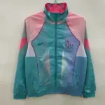 2526 Barcelona pink and green double-sided embroidered windbreaker