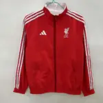 2526 Liverpool red and white silicone double-sided windbreaker