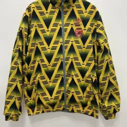91 Arsenal gold gray double-sided silicone windbreaker