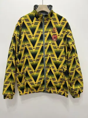 91 Arsenal gold gray double-sided silicone windbreaker