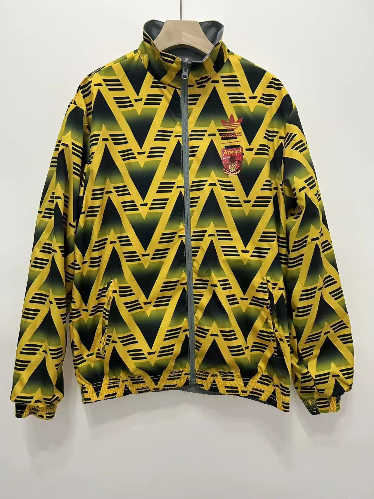 91 Arsenal gold gray double-sided silicone windbreaker 91 Arsenal gold gray double-sided silicone windbreaker