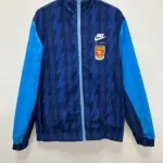 94 Arsenal blue double-sided embroidered windbreaker