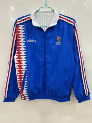 94 French main blue double-sided embroidered windbreaker