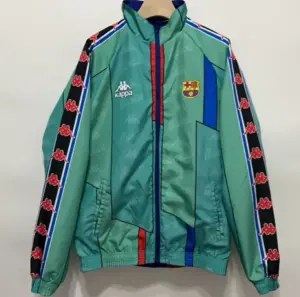 9697 Barcelona light blue double-sided embroidered windbreaker
