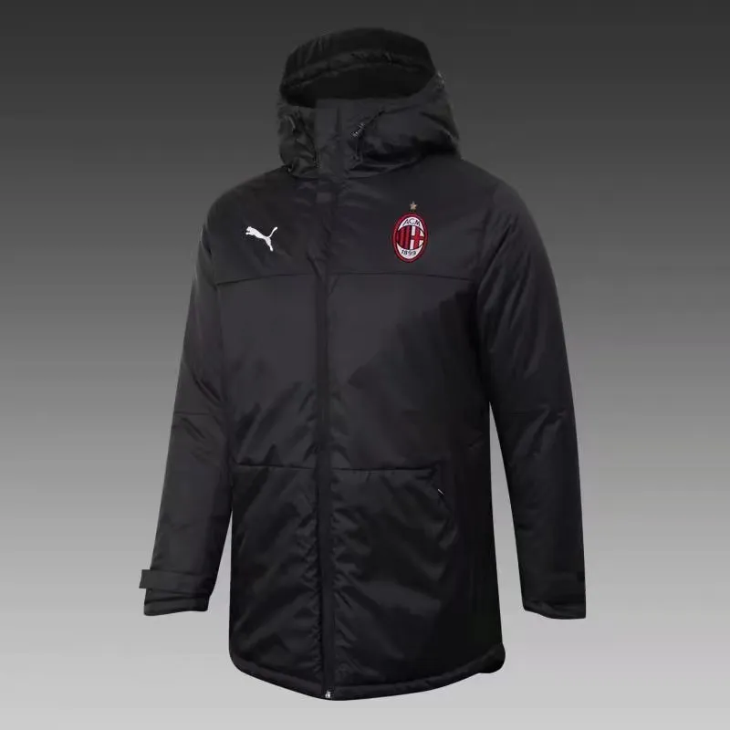 AC black mid-length cotton coat AC black mid-length cotton coat