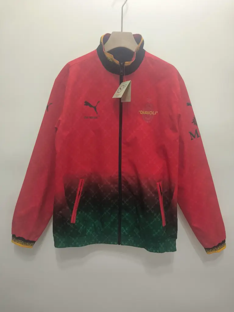 AC green and red double-sided silicone windbreaker
