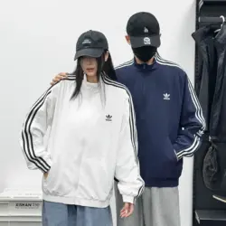 Adidas embroidered logo couple windbreaker 4139070