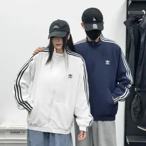 Adidas embroidered logo couple windbreaker 4139070