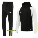 2025 Adidas Black White Half Zipper Jacket+Long Pants