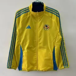 American yellow plaid double-sided silicone windbreaker