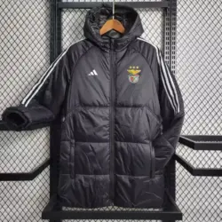 Argentina black mid-length cotton coat