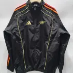 Arsenal Black Trimmed Silver NTS Single Sided Windbreaker