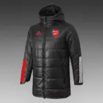 Arsenal black mid-length cotton coat
