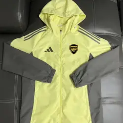 Arsenal football uniform yellow trench coat
