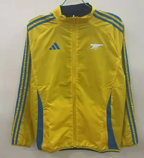 Arsenal yellow plaid double-sided silicone windbreaker Arsenal yellow plaid double-sided silicone windbreaker