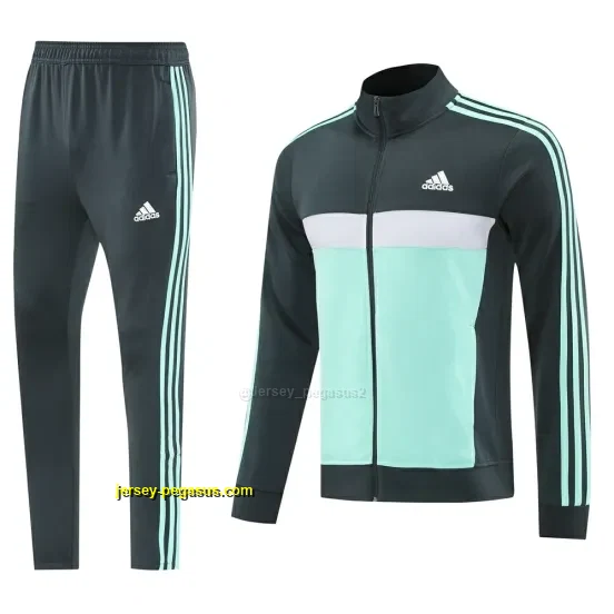 2025 Adidas Dark Grey Full Zipper Jacket +Long Pants